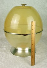 Terrarium Space Age Dome Vintage Mid Century Modern Tulip Base 17 inch Tall picture