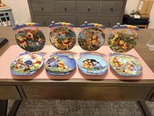 Disney Winnie The Pooh 3D Collectors Plates Lot/ Poohs HunnyPot Adventures / 8 picture