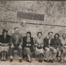 1939 Havana Cuba Morro Castle RPPC Postcard Tourists Portrait Group Wall Photo picture