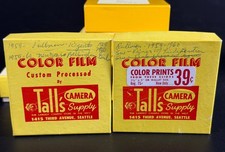 Lot of 24 Huge Medium Format Mounted film slides (2 boxes)-1959 to 1965 picture