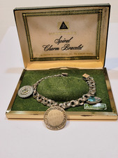 JB Sterling Eastern Star Bracelet Grand Chapter 1971 Austin TX Original Box J18 picture