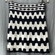 M Missoni Skirt Womens 6 Black White Short Lined Knit A Line EU 42  picture