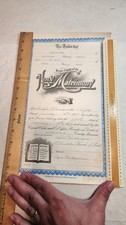 Antique 1938 Marriage Certificate Joseph Eads and Ella Higdon on January 5th picture