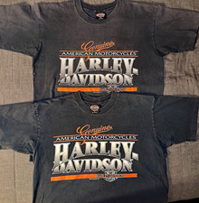 Vintage 90s Harley Davidson T Shirt Lot 2 Large Single Stitch 1991 Holoubek picture