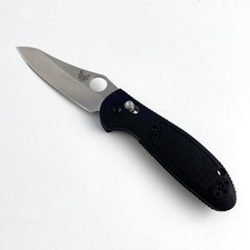 Benchmade 555-S30V Mini Griptilian Black Grivory Drop-point Folding Knife picture