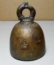 VINTAGE BURMESE TEMPLE BELL_SWEET SOUND_MYANMAR  INSCRIPTION ON SIDE_257141 picture