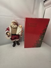 Vintage 1988 Possible Dreams Clothtique Baby's First Christmas Santa w/ Baby Box picture