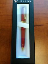Sheaffer Prelude Red Lacquer Ballpoint Pen 100% Authentic picture