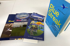 JetBlue early 2000s Memorabilia + BluePrint Magazines + Aircraft Stickers Lot picture