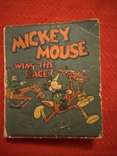 Vintage 1934 Walt Disney Mickey Mouse Wins the Race Whitman Wee Little Book picture