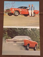 Sox & Martin Hemi Plymouth Supercar CLINIC Mopar NHRA SIGNED RONNIE SOX HEROCARD picture