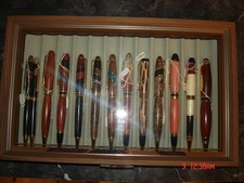Beautiful Elegant Wooden 12 slot Ink Pen Display Case picture