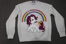 Moschino Couture Sweater Pullover  Pony Rainbow Women's Size M White Mailano picture