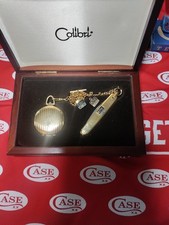 Case Employee Only Years Of Service 14k Gold Pin-Pendant & Knife Watch Set picture