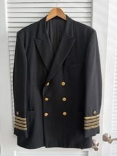 Vintage 1966 US Navy Captain SDB Dress Coat Custom Tailored Brooklyn NY Named picture