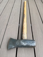 Woodings-Verona US 91 8 lb Splitting Maul 35” Original Hickory Handle Axe picture