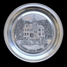 Vintage RWP USA Northwestern College Orange City Iowa 1978 Wilton Pewter Plate picture