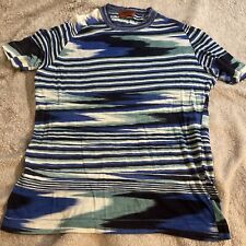 MISSONI Womens T-Shirt Top IT 50 M Striped Cotton picture