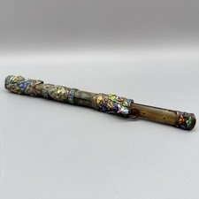 Rare Antique Chinese Repousse Qing Dynasty Chopsticks Knife Case Cloisonné Birds picture