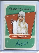 2026 Upper Deck Goodwin Champions Anya Taylor Joy 1950s Art Frame Auto Autograph picture