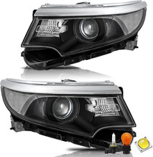 Bryght Halogen Headlight Assembly Fit for 2011 2012 2013 2014 Ford Edge picture