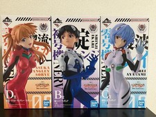 Evangelion 30th Anniversary Ichiban Kuji Shinji Rei Asuka Japan figure set picture