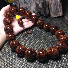 Hainan Yellow Sandalwood 2.0 Daxin Incense Bracelet Beads Gourd Face Amulet picture