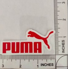 PUMA Red Waterproof Vinyl Logo Decal Sticker 3