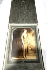 Vintage 1920s Flapper Dress Photo Washington Studio Raymond WA Art Deco Folder picture