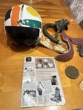 Vietnam Flight Pilot Helmet APH-6 helicopter oxygen mask army navy Air Force  picture