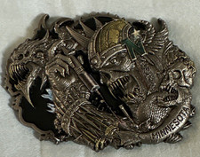Minnesota Drug Recognition Expert Skull Silver Metal Western Belt Buckle 1.5