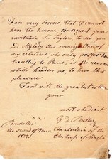 Antique 1827 Nobility Letter, German Chamberlain To British Diplomat, Rare picture