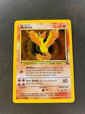 Moltres 12/62 - Fossil Set - Vintage Holo Rare 1999 Pokemon Card - LP picture
