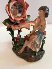 Vintage 2007 Faeri glen resin fairy just keep believing FG86266 7