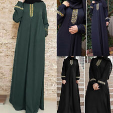 Women Plus Size Print Abaya Jilbab Muslim Maxi Dress Casual Kaftan Long Dress picture