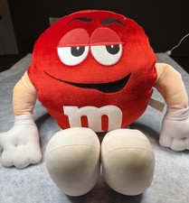 vintage 2000 Red M&M plush toy 22 inches hard-to-find jumbo collector's piece. picture