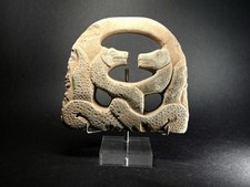 RARE ANCIENT JIRROFT CULTURE STONE HANDBAG SNAKE DRAGON RITUAL STONE CA. 2200 BC picture
