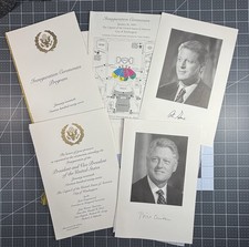 Vtg US President Inauguration Invitation Bill Clinton Al Gore 1997 Pics Congress picture