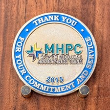 Metrolina Healthcare Preparedness Coalition MHPC 2015 Challenge Coin  W#27 picture