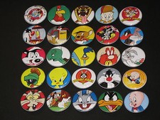 Assorted Looney Tunes Buttons /  Pins Set Of 25 picture