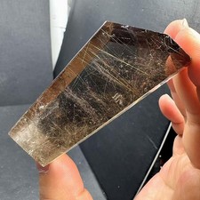 120g Natural Golden Rutilated Quartz Carved Freeform Crystal Reiki Decor picture