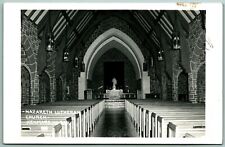 RPPC Interior Nazareth Lutheran Church Kenmare ND Ward County UNP Postcard J2 picture
