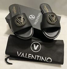 Valentino by Mario Valentino Bugola Women's Leather Slides Sandals . Size - 8 picture