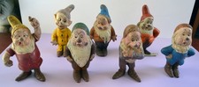 Vintage Seiberling Rubber Disney Snow White Dwarfs Set of 7, Original 1938 picture