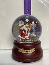 2006 Sears Home Essentials Musical Santa Claus On Christmas Eve Snow Globe picture