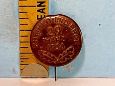 1936  March 2 aFreiheit und Bread German Pinback Button picture
