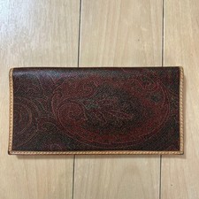 Etro Women Accessories Paisley Pattern Leather Long Wallet Limited Edition VHTF picture