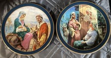 ROYAL WINDSOR THE STORY OF CHRISTMAS COLLECTORS PLATES LOT OF 2 BY GARRI KATZ picture