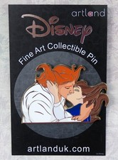 DISNEY ARTLAND BELLE & PRINCE ADAM KISS LE 200 JUMBO PIN BEAUTY & THE BEAST picture