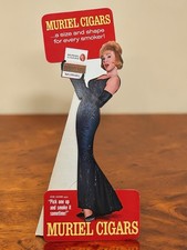 Vintage 1960s Muriel Cigars 20” Counter Standee Edie Adams Sign UNUSED NOS  picture